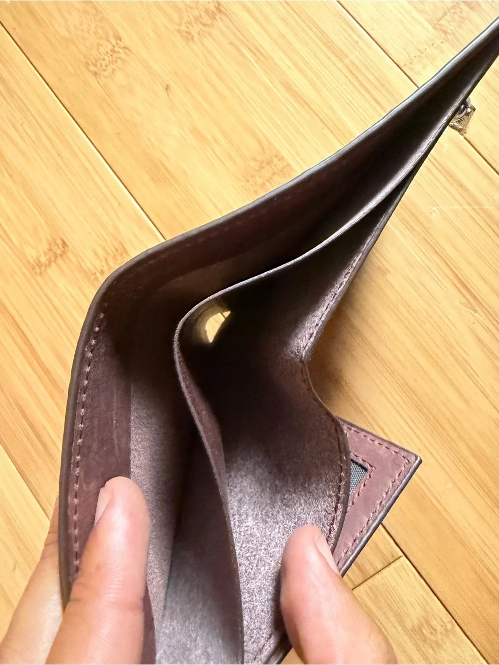 Brown Leather Bi-Fold Wallet for Men